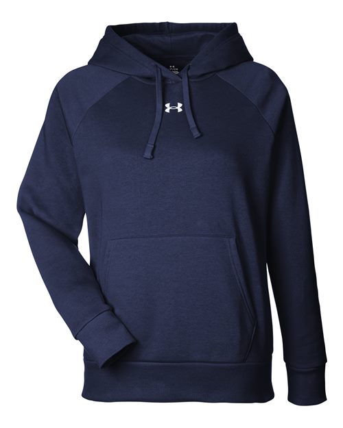 Women's Rival Fleece Hooded Sweatshirt — Midnight Navy/ White