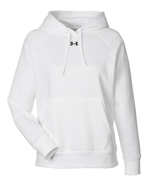 Women's Rival Fleece Hooded Sweatshirt — White/ Black