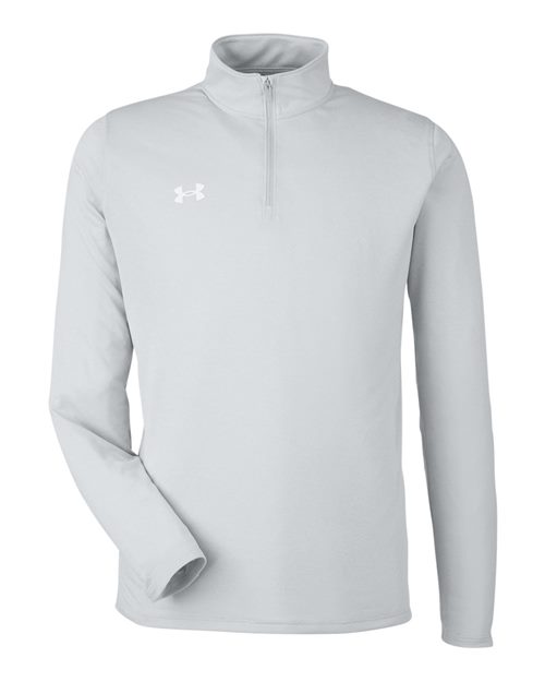 Men's Team Tech™ Quarter-Zip Pullover — Mod Grey Light Heather/ White