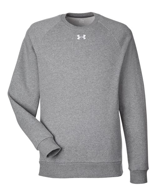 Men's Rival Fleece Crewneck Sweatshirt — CS Grey Light Heather/ White