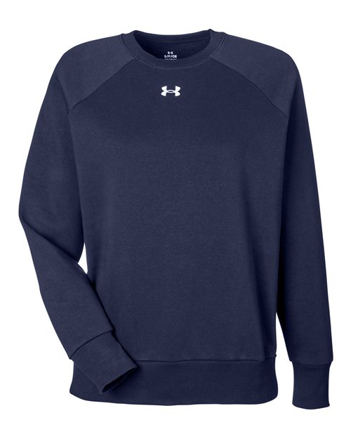 Women's Rival Fleece Crewneck Sweatshirt — Midnight Navy/ White
