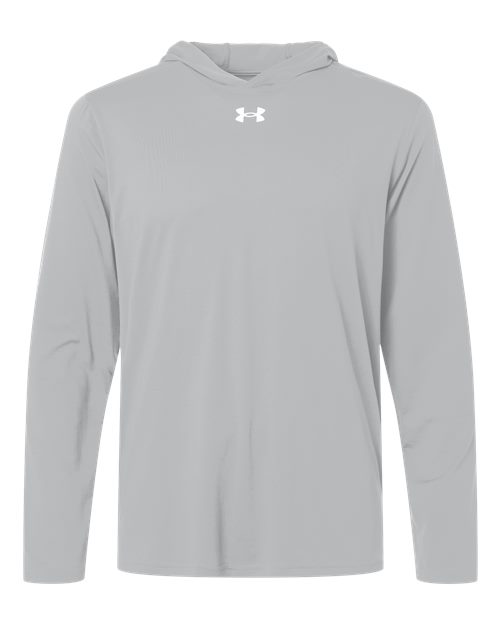Men's Team Vanish Hooded Long Sleeve T-Shirt — Mod Grey/ White