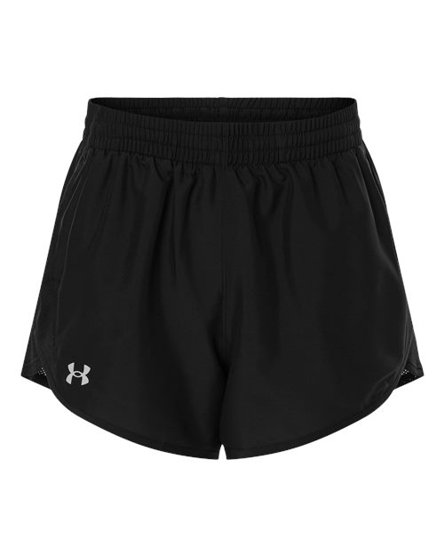 Women's Fly-By Unlined 3" Short — Black/ Black/ White