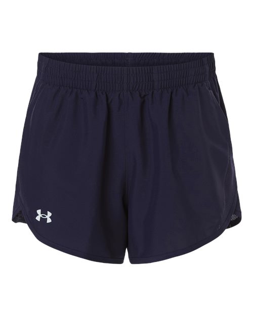 Women's Fly-By Unlined 3" Short — Midnight Navy/ Midnight Navy/ White