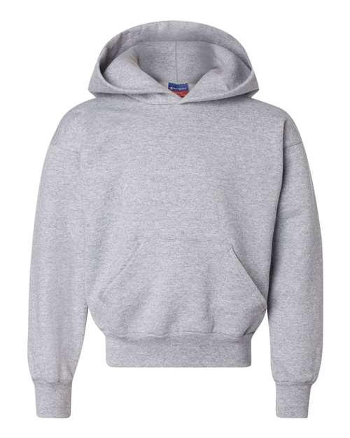 Youth Powerblend® Hooded Sweatshirt — Light Steel